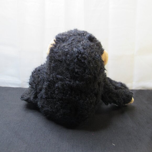 Black Chimpanzee Monkey Fluffy Plush Stuffed Animal Toy Ape 1994 Vintage - Picture 6 of 12